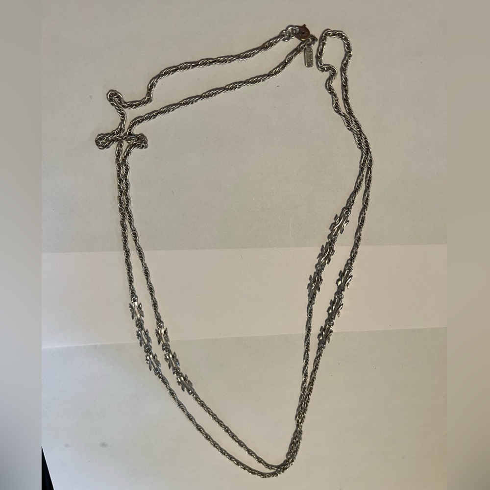 1970s silver tone Monet necklace